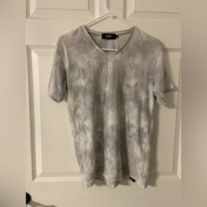 T36- AZUL by MOUSSY Tie Dye Grey Crewneck T-Shirt